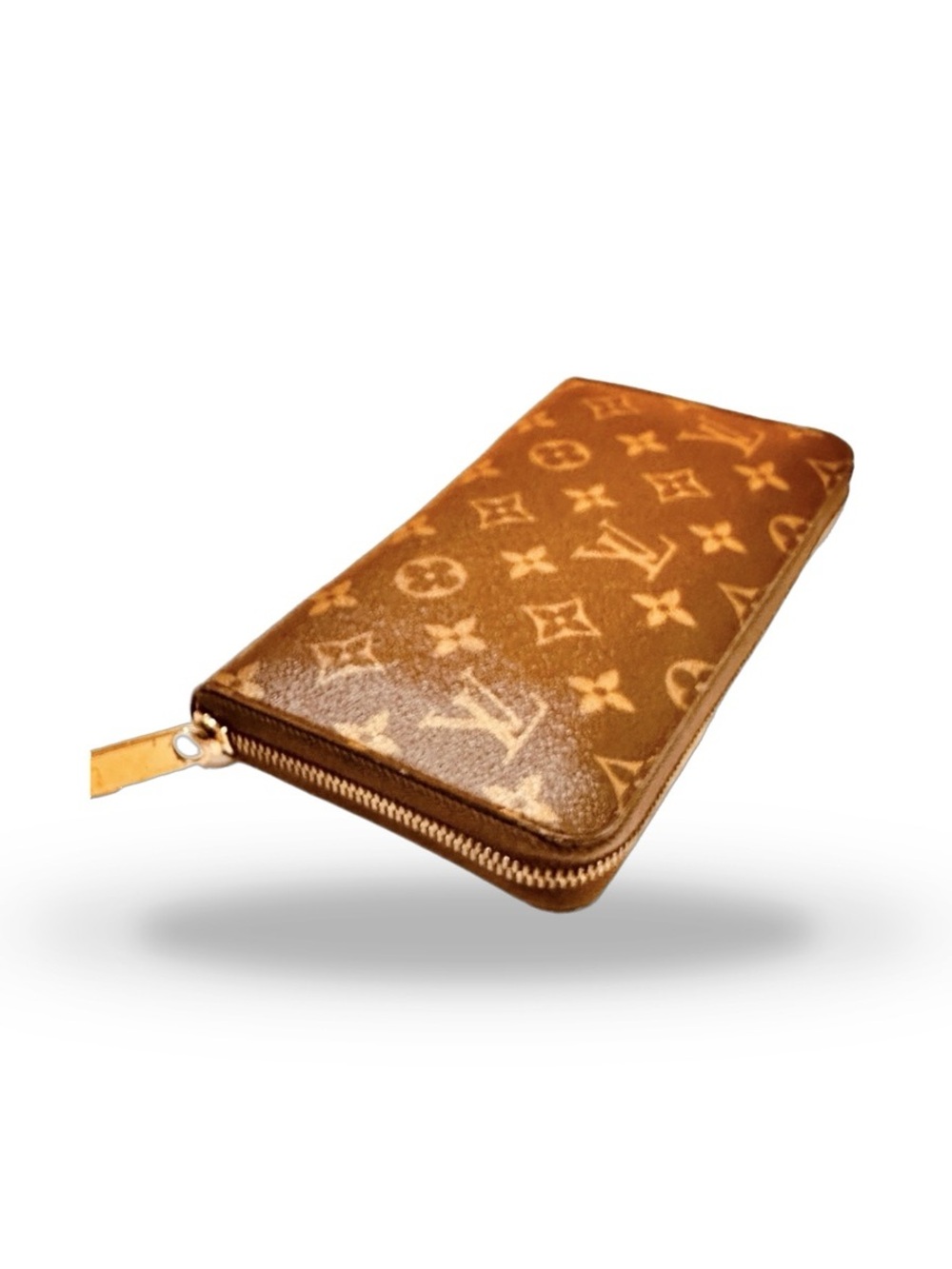 Louis Vuitton Monogram Zippy Organizer Long Wallet Brown